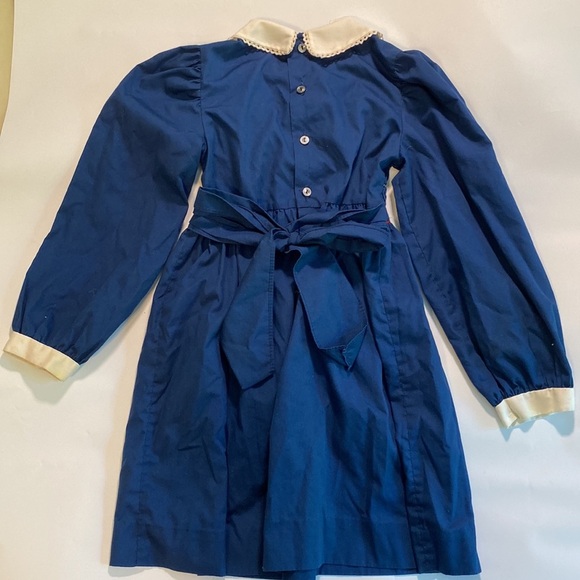 Vintage Polly Finders Smocked Dress with Embroidered Owls Size 6 - Picture 4 of 4